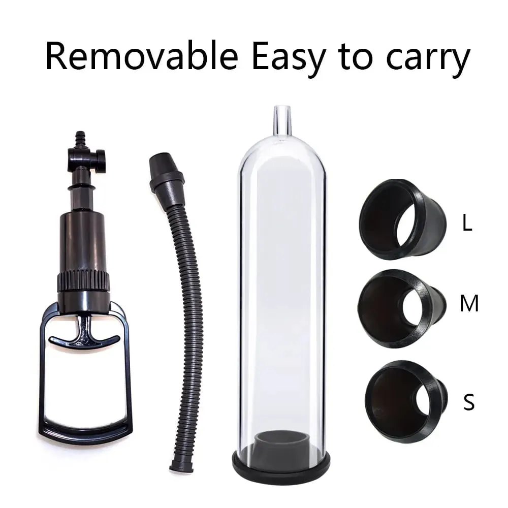 Penis Enlargement Manual Vacuum Pump Sex Toy Dick Stimulate Extender Masturbator Male Penis Vacuum Pump Big Cock Lasting Trainer