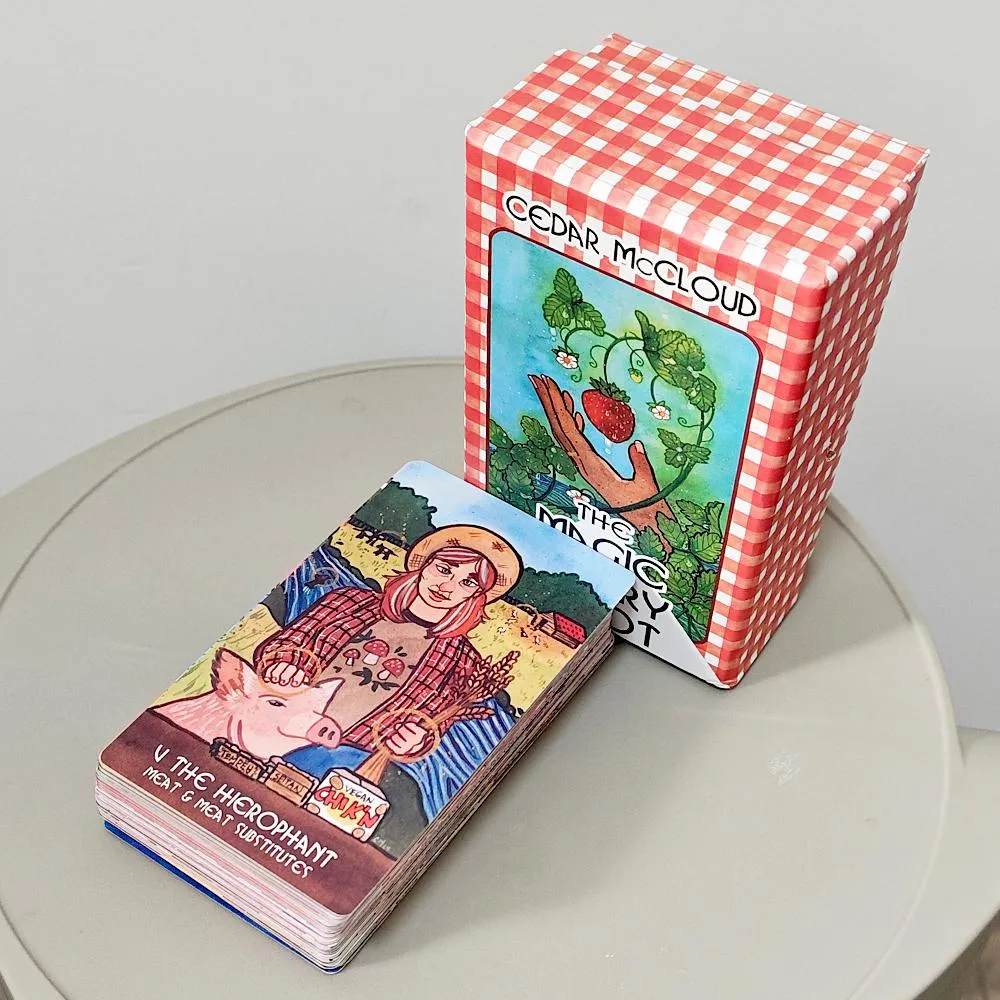بطاقات التارو ذات الألوان المائية تحت عنوان The Magic Pantry Tarot Deck للطهاة المنزليين وعشاق الطعام بطاقات منقوشة مزدوجة 12*7 سم — image 2