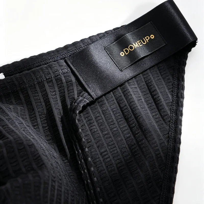 Men Vertical Stripe Mesh Bikini Briefs 3D Pouch Underwear Low Waist Elastic Waistband Breathable Male Panties DP911 3256812861254528 — image 12
