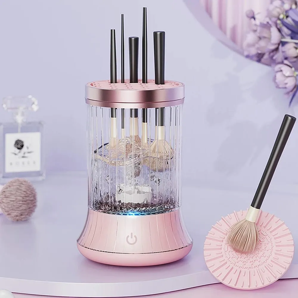 Đầu cắm USB Máy làm sạch cọ trang điểm bằng điện cầm tay Công cụ làm sạch cọ trang điểm có thể sạc lại Công cụ làm sạch cọ trang điểm tự động — image 2
