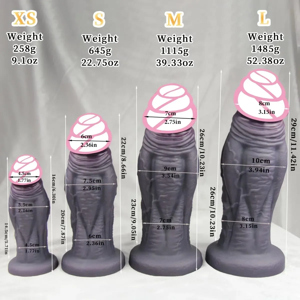Big Soft Dildo Super Soft Silicone Large Penis with Suction Cup Flexible G-spot sex toys For Women men Lesbian — image 6