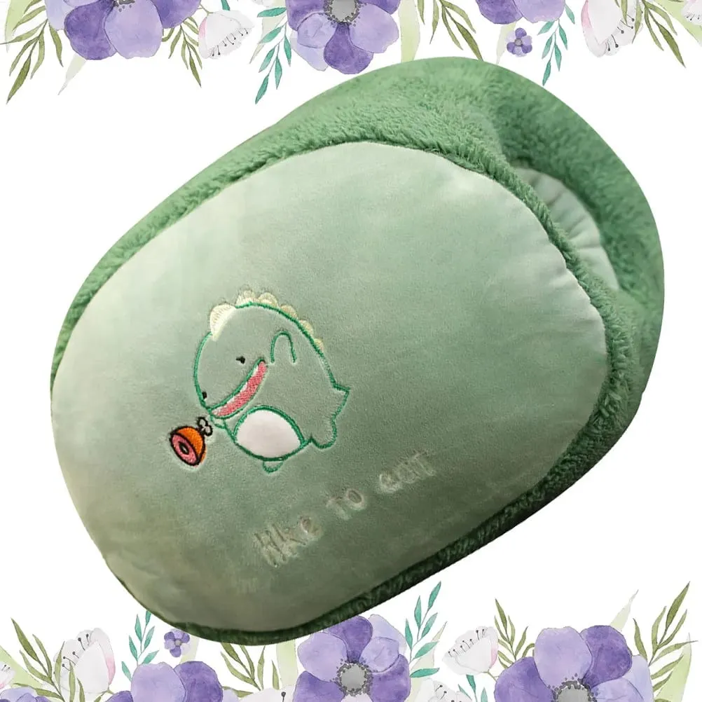 Dinosaur Cartoon Hand Warmer Pillow Soft Warm Cushion for Sofa Bed Desk Car Use Not Easily Deformed Perfect Winter Gift Idea