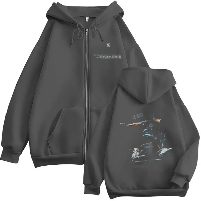 Rapper Trueno Turr4zo 2026 Tour Album Zipper Hoodies Men's Women Clothing Fashion Pullover Zip Up Hooded Sweatshirts Jacket Coat — image 4