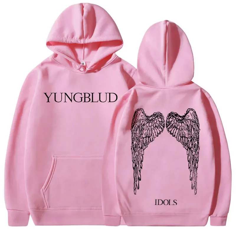 Yungblud IDOLS Wings Album Tour 2025 Hoodies Men Women Vintage Fashion Hooded Sweatshirts Hip Hop Oversized Pullovers Streetwear — image 6