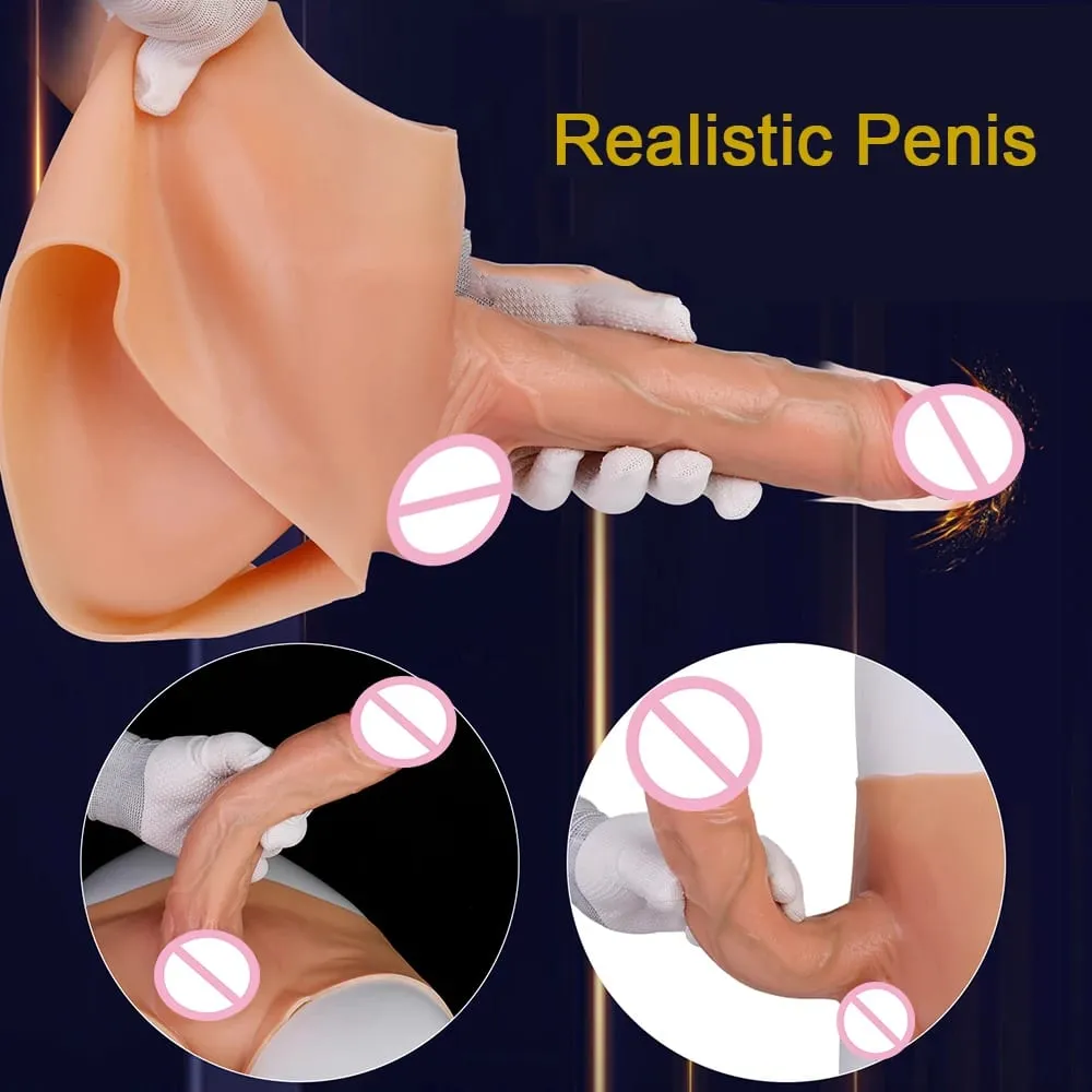 Silicone Strapon Realistic Penis Pants Wearable Solid Dildo Panties Vagina Massager Sex Toys For Women Lesbian Sexy Tools — image 4