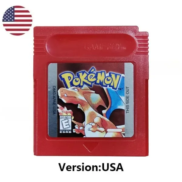 Sok stílusú Pokémon Vörös Kék Kristály Arany Zöld Ezüst Sárga GBC játékkártya 16 bites videojáték kazettás konzolkártya GB/SP