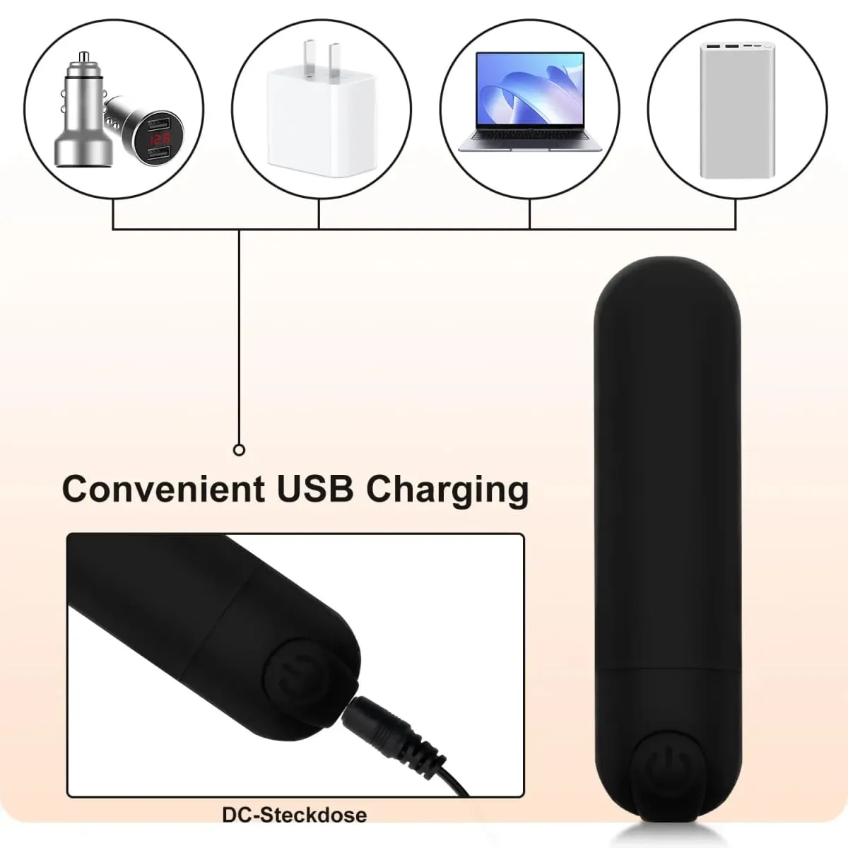 Uppladdningsbart minivibrerande ägg G-punkt klitorisleksak för flickor Vaginastimulator Mastubator Dildo Vibrator Sexleksaker för kvinnor — image 6