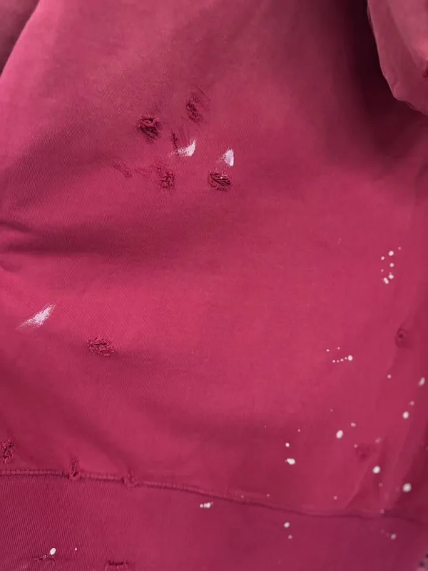 High Street Washed Retro Distressed Ink Splatter Zipper Hooded Hoodie for Men and Women Cardigan Terry Baggy Sweatshirts — image 17