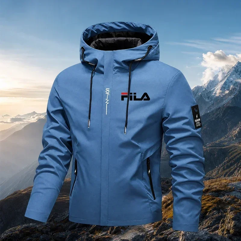2026 Spring Autumn Men Women Black Hooded Windbreaker Lightweight Outdoor Jacket Windproof Coat Unisex Zipper Fashion Jackets