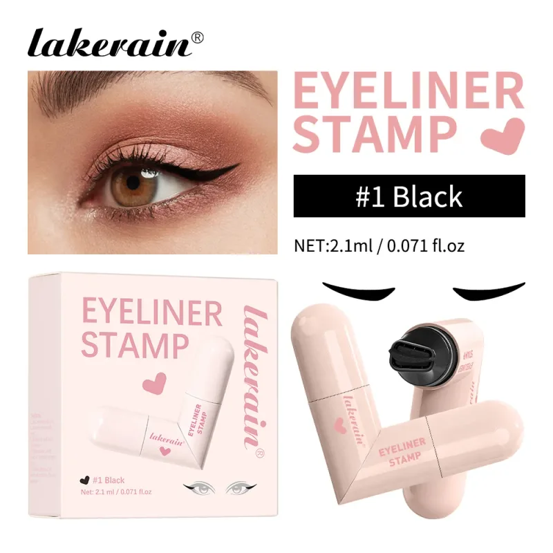 Lakerain Eyeliner Razítko Heart Pattern Precision Liner Dlouhotrvající barva Přenosná oční linka Nezbytná pro začátečníky v líčení — image 8