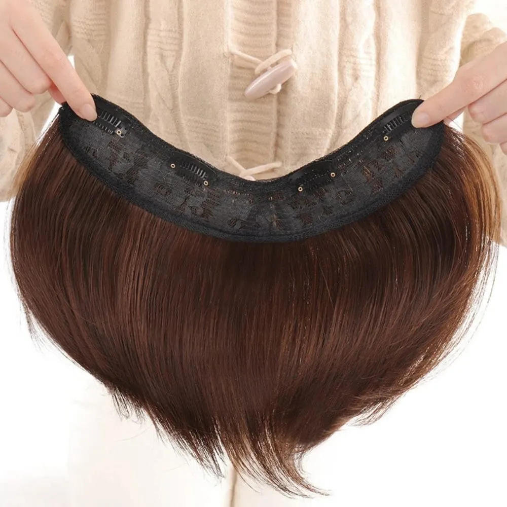 20cm/30cm Invisible Straight U-Shape Part Wig Pad Hairpiece for Women One Piece Clip-in Hair Extension Increased Hair Volume Wig — image 6