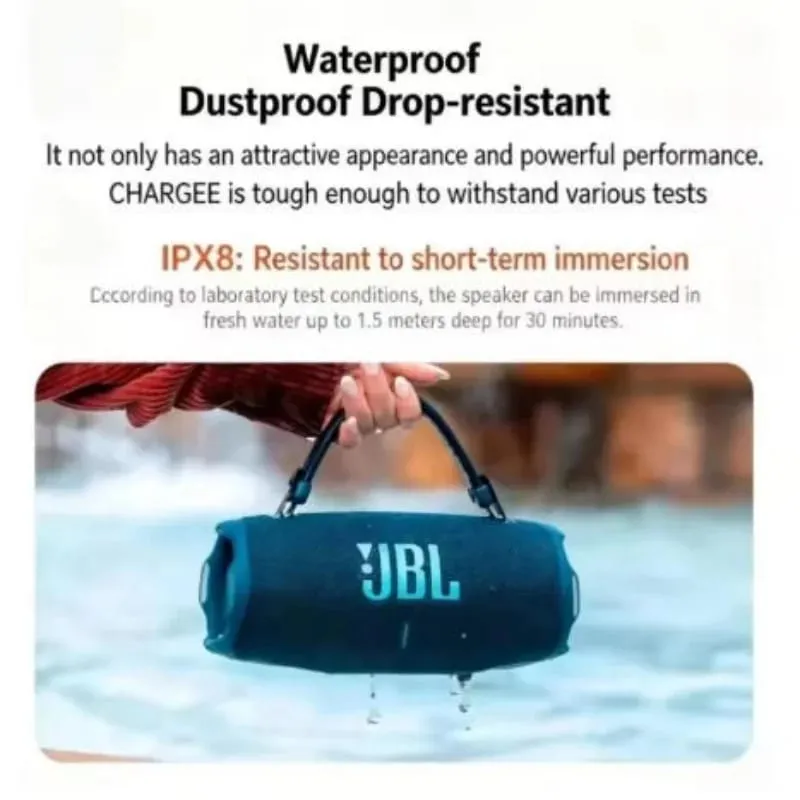 JBL CHARGE6 Portable Outdoor Speaker IP68 Waterproof Stereo Sound with Built-in Power Supply for Camping And Travel — image 5