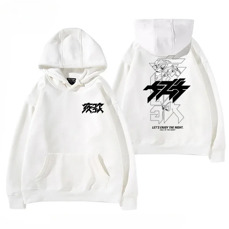 Y2K Anime CALL OF THE NIGHT Nazuna Nanakusa Grappige Hoodie Hip Hop Grafische Sweatshirts Poleron Hombre Streetwear Harajuku Tracksui