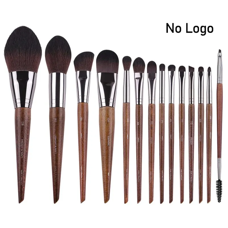 Přírodní dřevo štětce na líčení očí celá sada Pro Crease Eyeshadow Make up kit rozmazání zvýrazňovač obočí Štětec na řasy praktický — image 13