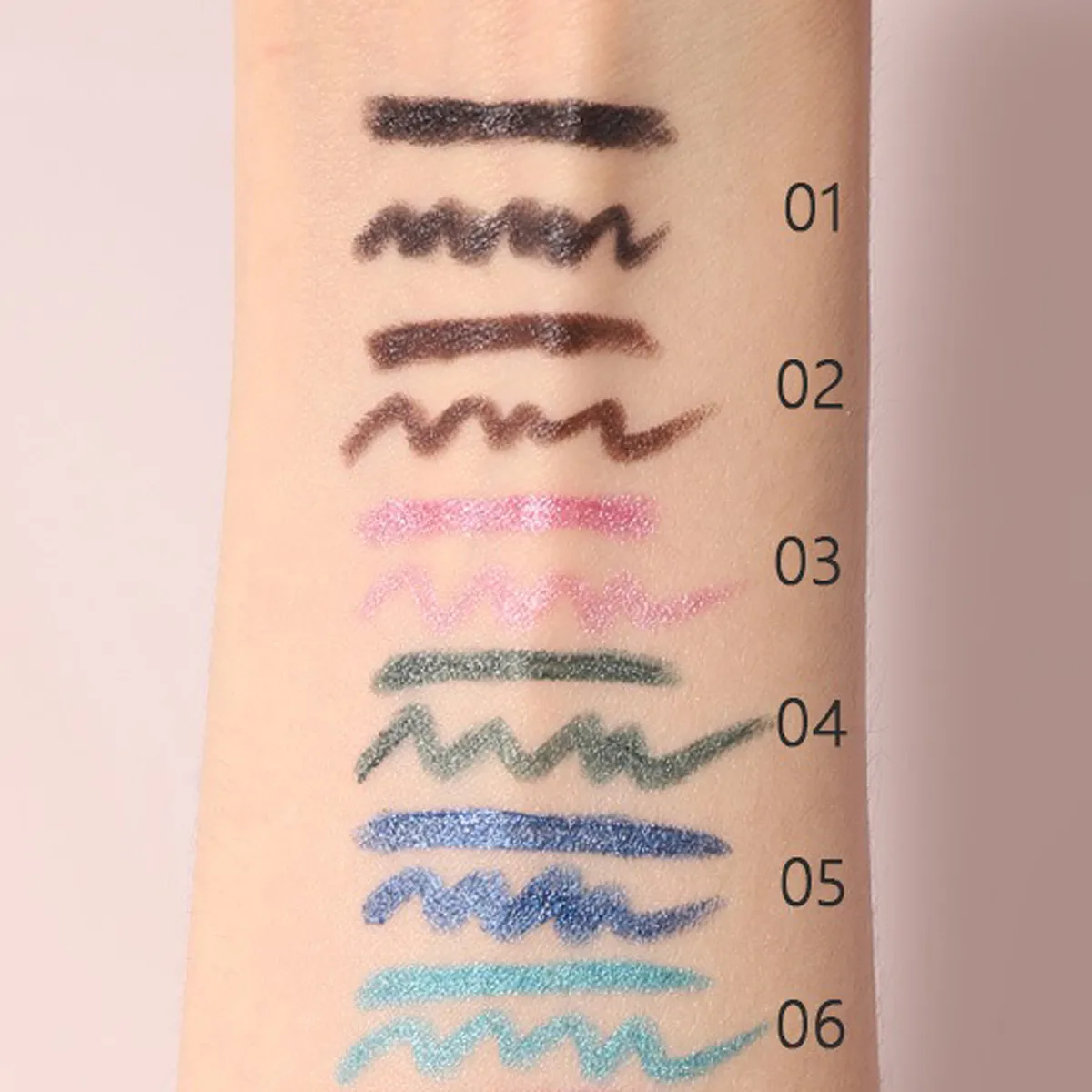 Waterproof Pearlescent Blue Green Eyeliner Pencil Long-Lasting Metallic Glitter Eye Liner Gel High Pigmented Punk Eye Makeup — image 6