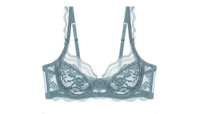 New Arrival Women Ultra Thin Victorian Lace Push Up Set Soft Underwire Gather Lift Unpadded Comfort Breathable Lingerie Set — image 10