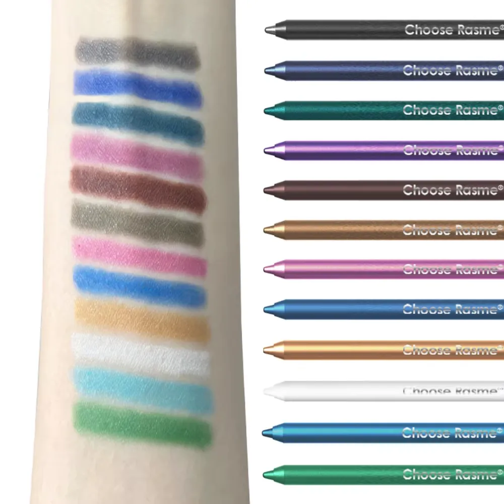 Delineador labial colorido, 12 cores, à prova d'água, creme, caneta delineadora de olhos de uso duplo, maquiagem para olhos e lábios, halloween, cosplay, festa — image 3