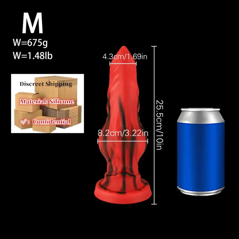 Huge Silicone Fantasy Animal Dildo Anal Plug Prostate Sex For Men Women Big Knot Dog Dildo Suction Cup Butt Plug Cock Sex Toys18