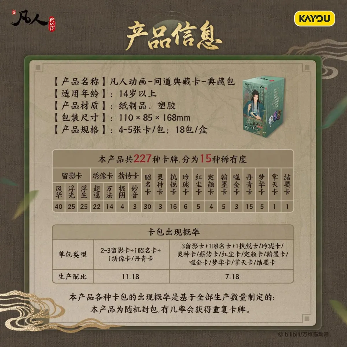 A Record of a Mortal’s Journey to Immortality Wendao Collection Cards Volume2 Anime Collectible Trading CardsHoliday Gift — image 6