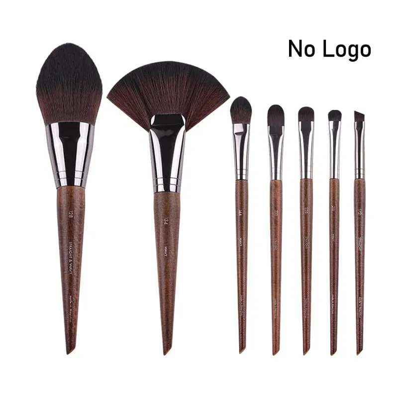Přírodní dřevo štětce na líčení očí celá sada Pro Crease Eyeshadow Make up kit rozmazání zvýrazňovač obočí Štětec na řasy praktický — image 20
