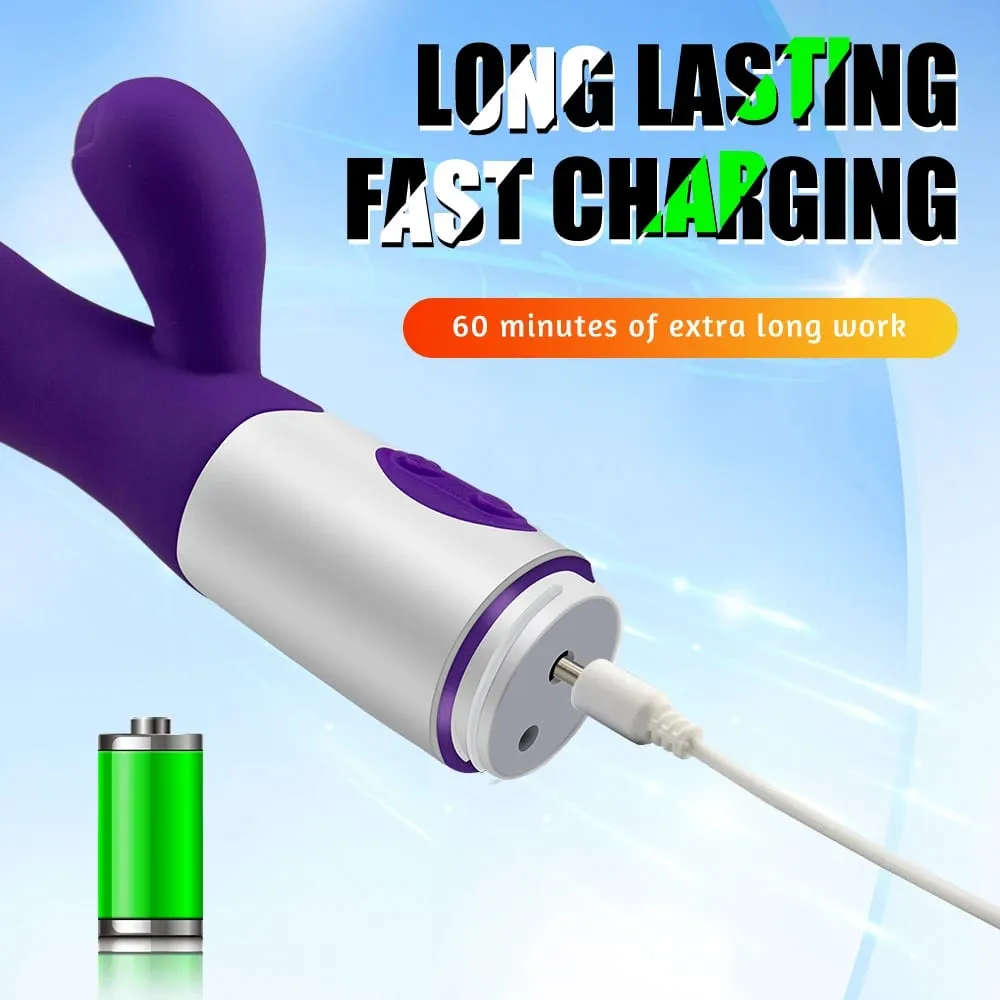 Powerful Rabbit Vibrator Beginner G Spot Nipple Clitoris Stimulation Dual Vibration Vaginal Massager Adult For Women Sex Toys