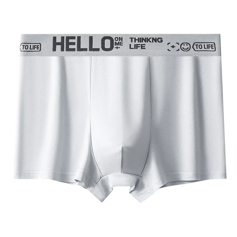 1pcs Men's Boxer Briefs Male Sport Shorts Teenager High Stretch Underwear Breathable Fashion Soft Comfortable Underpant — image 10