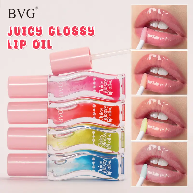 Wave Bottle Juicy Lip Oil Διάφανο γυαλιστερό Lip Plumper Ενυδατικό Lip Gloss Καθημερινό Μακιγιάζ για τα Χείλη — image 2