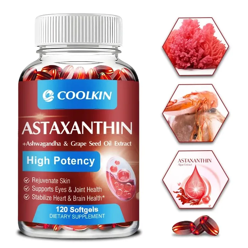 Astaxanthine - Bevordert de cardiovasculaire gezondheid Versnelt het metabolisme Ondersteunt de gezondheid van ooggewrichten en huid — image 2