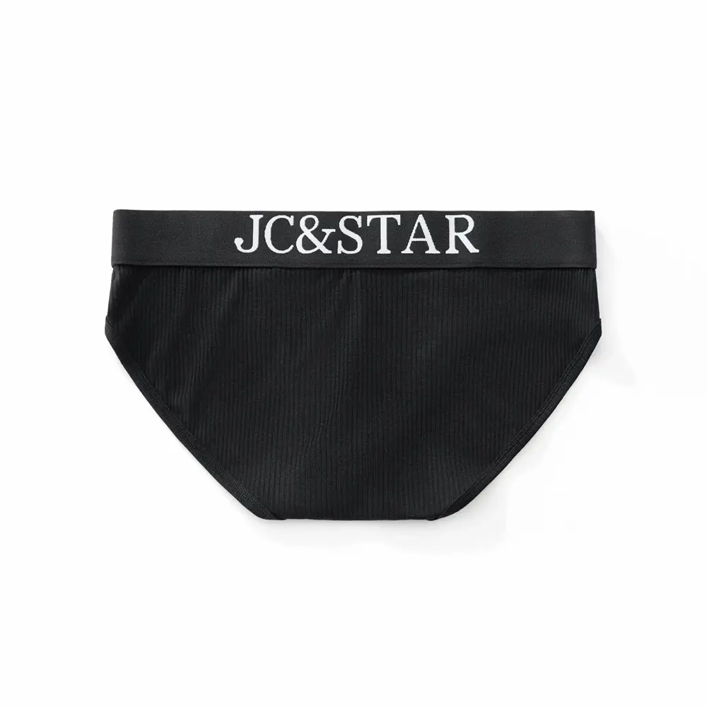 Slip intimo da uomo sexy dal design atletico dal taglio alto Mutande da uomo in cotone a costine Comfort sportivo Slip bikini da uomo Slip tanga — image 23