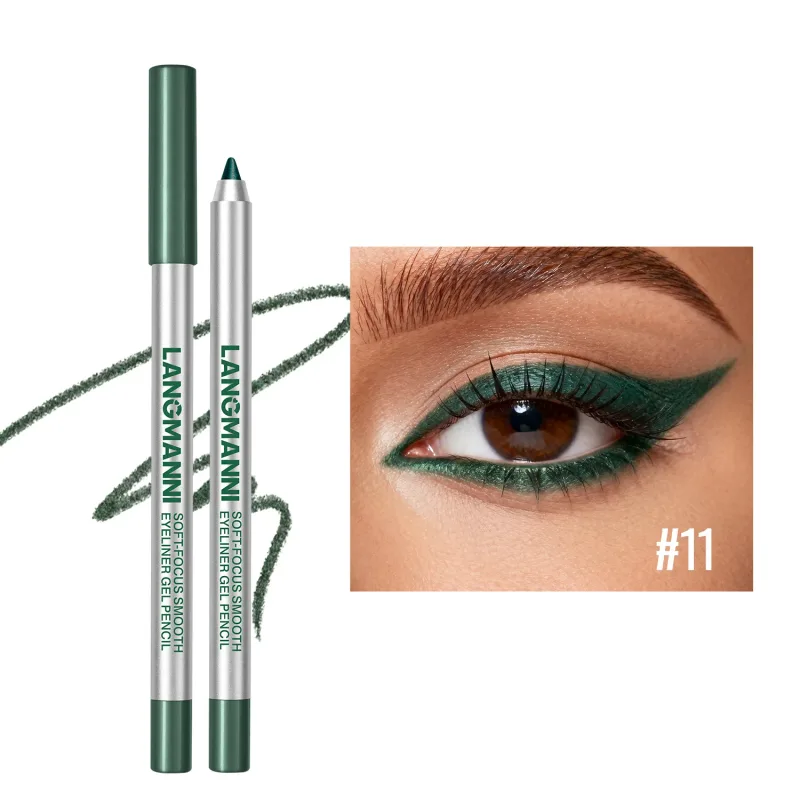 Vandtæt og svedtæt perleskimende skinnende Eyeliner Gel Blyant Langtidsholdbar Glat Let at farver Kvinder Øjenmakeup — image 9