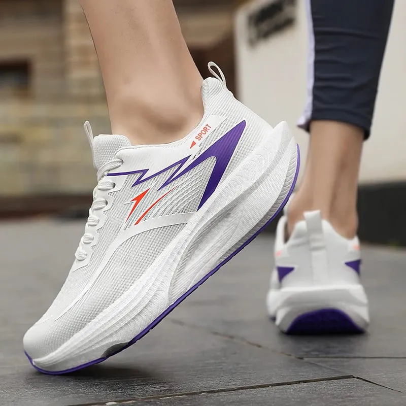 Men Marathon Sports Running Shoes Carbon Board Breathable Lightweight Women's Comfortable Autumn Christmas Athletic Sneakers — image 11