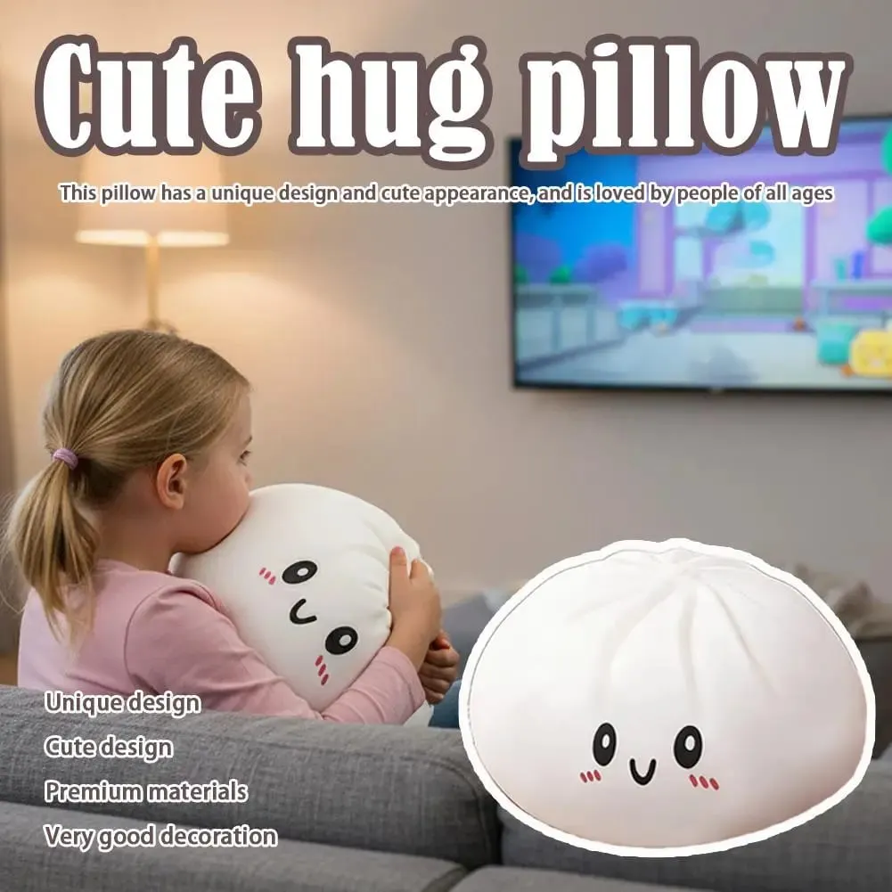 25 cm großes, gedämpftes, gefülltes Brötchen-Squishy-Spielzeug, Kawaii-Knödel-Squeeze, sensorisches Zappelspielzeug, weich, langsam ansteigend, Stressabbau für Kinder — image 7