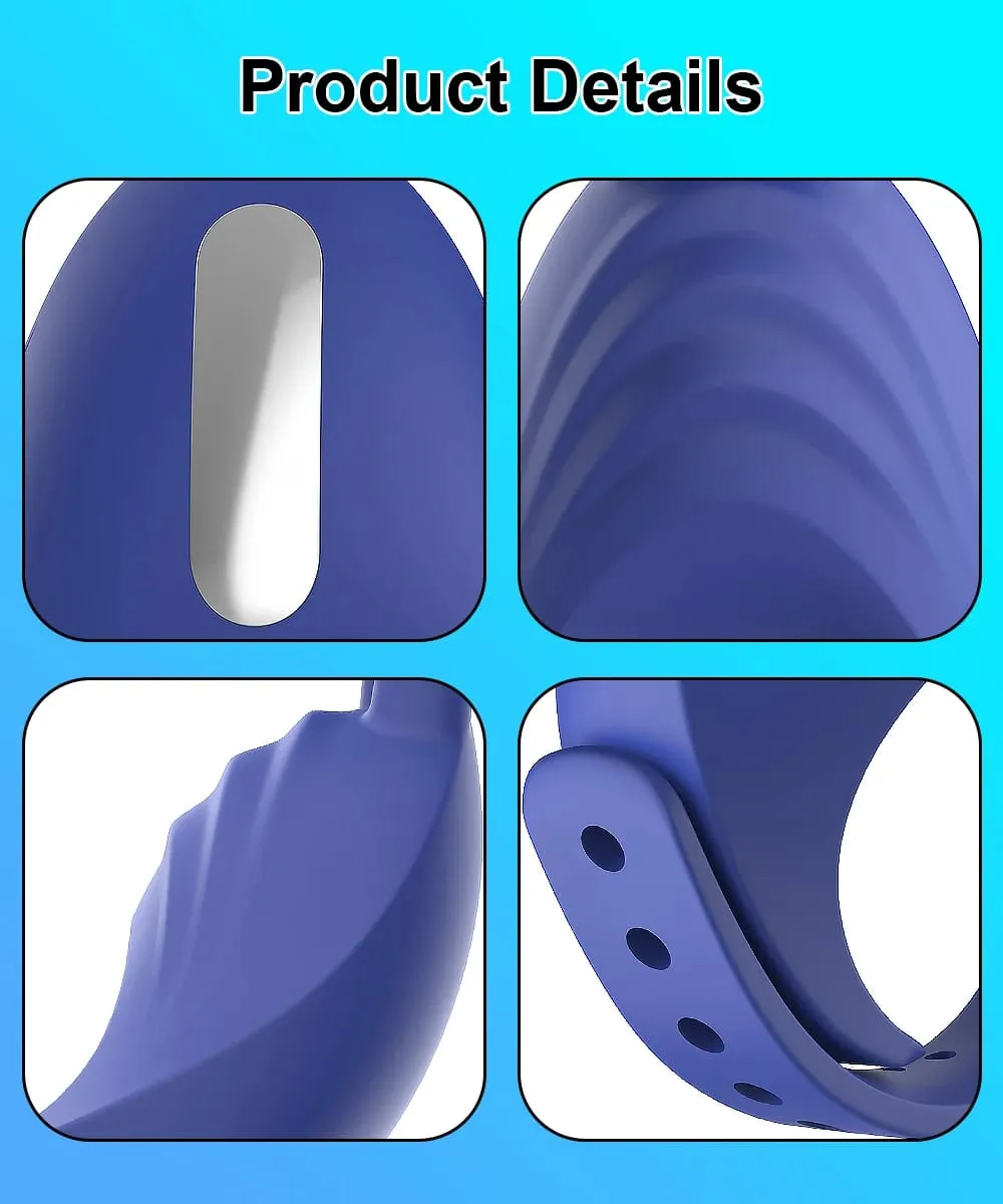 Adult Sex Toys Blue Semen Cock Ring Penis Ring Ejaculation Delayed Vibrating Cock Ring Sex Toys For Men Couple Adult Supplies — image 3