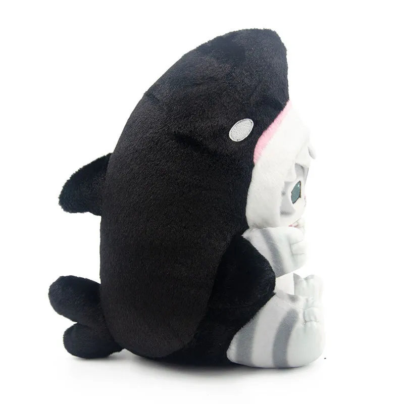 27cm Mofusand Shark Cat Plush Toys Cute Cartoon Stuffed Animals Doll Soft Kawaii Anime Cat Hugging Plush Pillow — image 6