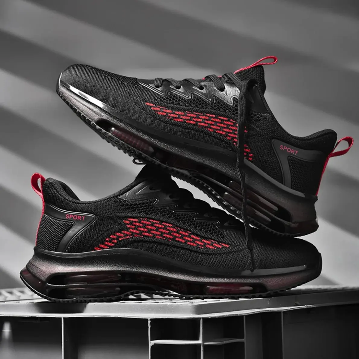 Men Basketball Shoes Platform Sneakers Casual Walking Sports Shoes Leather Trainer Athletic Footwear — image 7