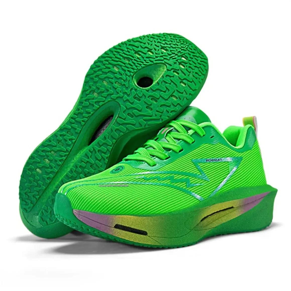 Carbon Plate Running Shoes Men Women Marathon Sports Sneakers Breathable Lightweight Professional Athletic Shoes — image 2