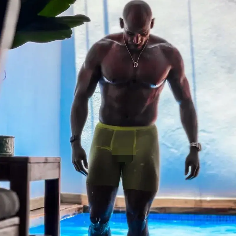 0.01mm Ultra-thin Men ชุดชั้นในกางเกงขาสั้นกางเกงขาสั้น Cooling Ice Silk โปร่งใส Gym ฟิตเนสกางเกงไม่มีรอยต่อตาข่าย Slips