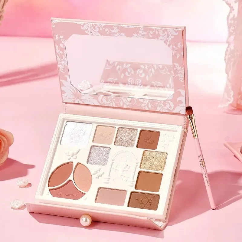 Set de regalo de maquillaje: paleta de sombras de ojos y lápiz labial Kit de belleza facial completo Regalo perfecto para el día de San Valentín para novia y esposa — image 5