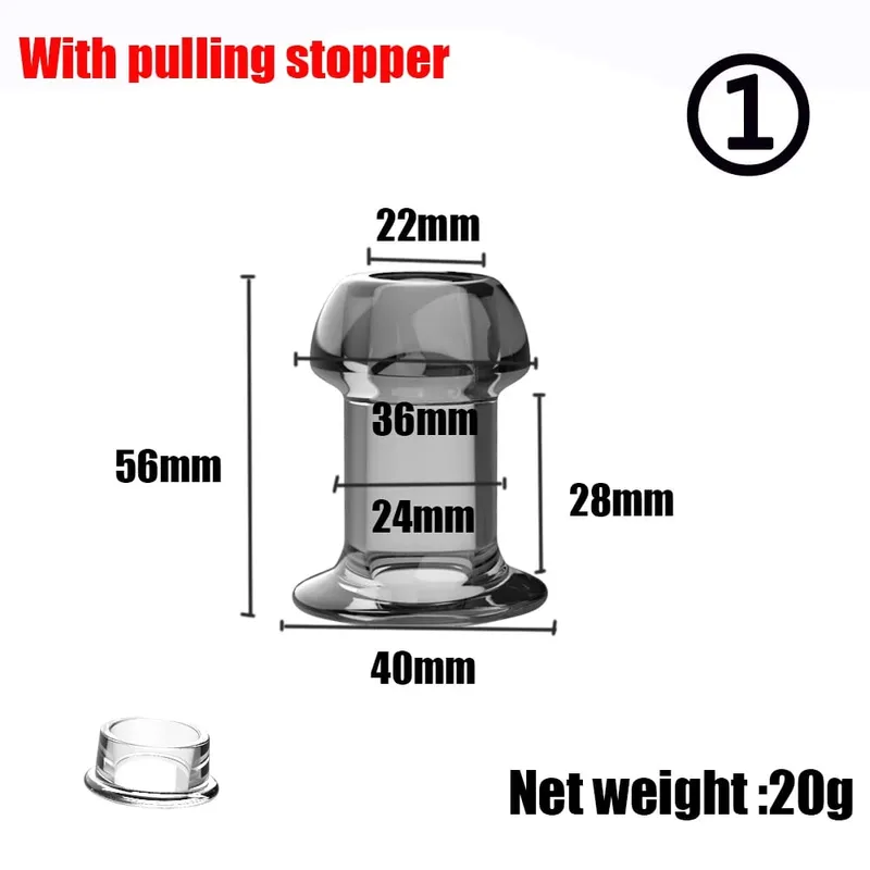 Hollow Speculum Peeking Anal Beads Vagina Butt Plug Ass Expander Tunnel Transparent Anus Dilation BDSM Sex Toy for Gay Couples — image 11