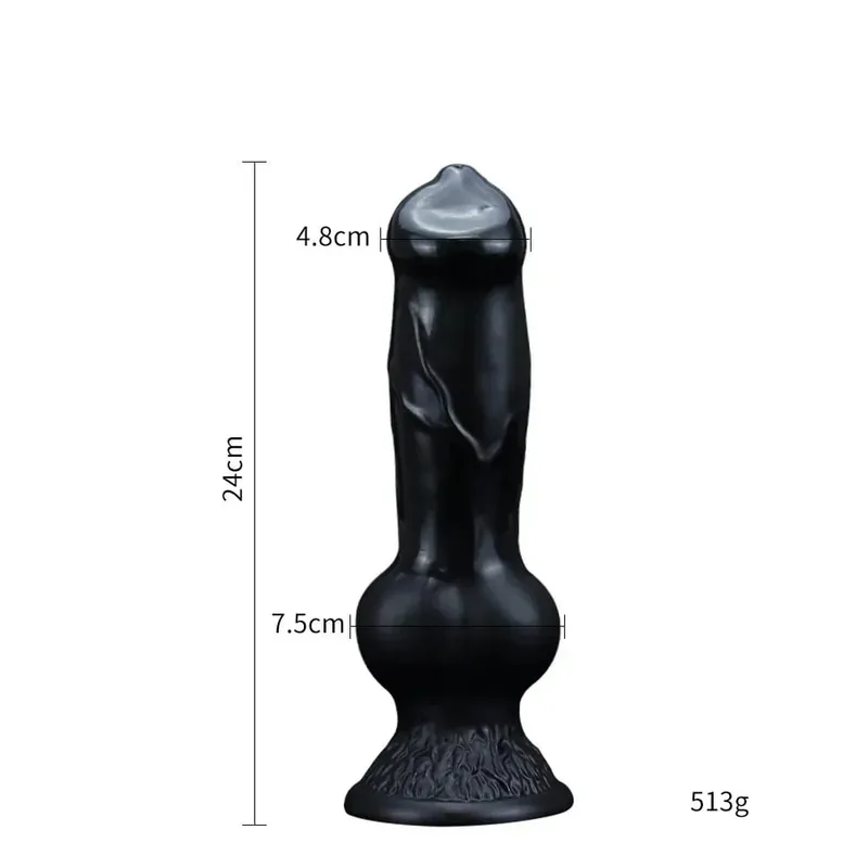Realistic Huge Dog Dildo Anal Plug With Suction Cup Silicone Big Butt Plug Prostate Massager Adult Sex Toys for Men Women — image 9