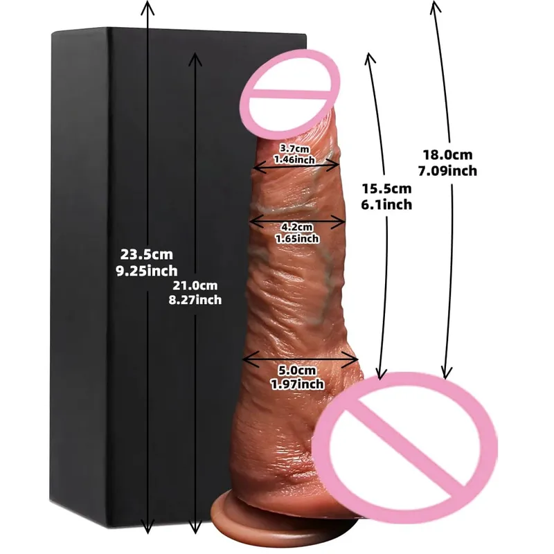 Realistic Big Dildo Huge Fake Penis With Suction Cup Flexible Artifical Dick Female Vagina Anal Masturbation For Lesbain Sex Toy — image 11