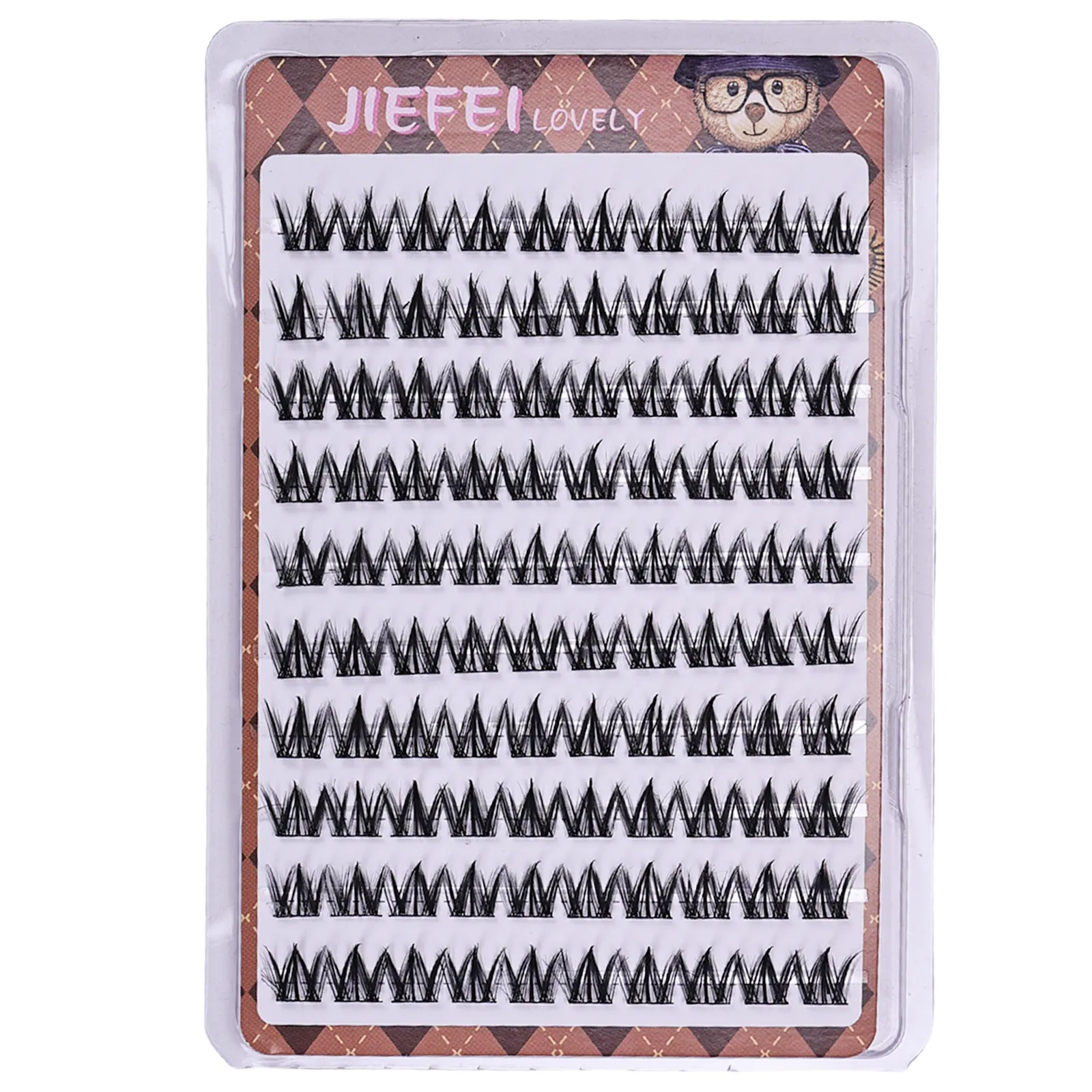 Cílios postiços autoadesivos sem cola, cílios postiços volumosos, fofos e grossos estilo manga, extensão de maquiagem para os olhos diy