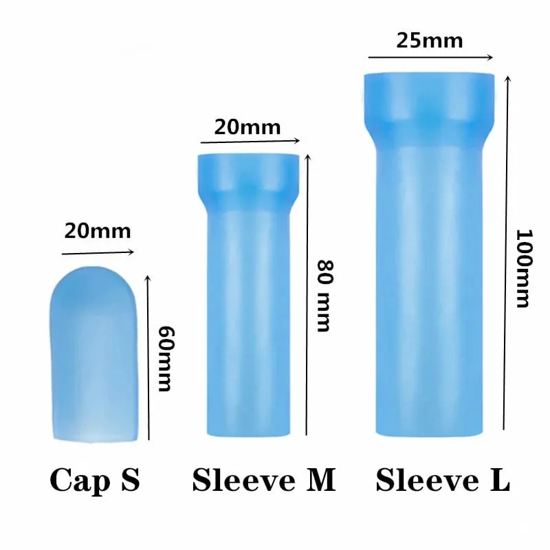 S/M/L Silicone Glans Protector Cap Sex Toys Genital Sleeve Dick Enlargement Extender Stretcher Sleeves For Penis Adult Supplies — image 2