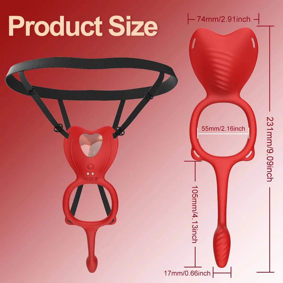 Wearable Panty Vibrator Female 10 Vibration with Wireless Control Vibrating Penis Ring Clitoral Stimulator Adult Sexy Toys