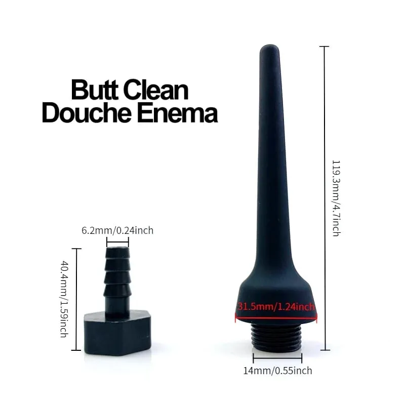 Silicone Anal Vaginal Douche Butt Plug Multi-Function Enema Plug-In Shower Anal Dilators Mga Pang-adulto Mga Laruan ng Pang-adulto Mga Laruang Pang-Sex — image 8