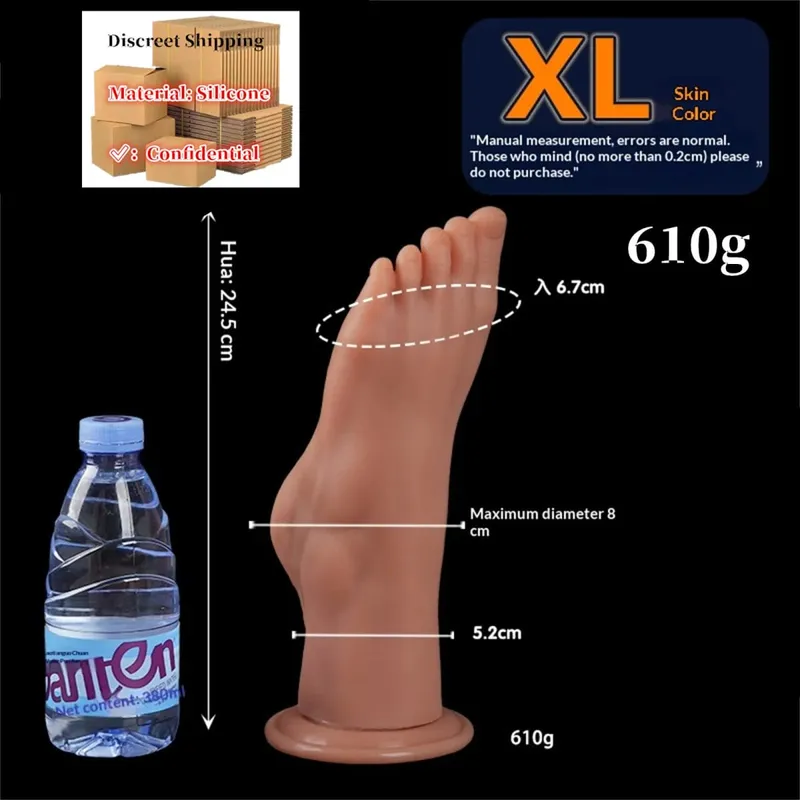 Enorme Voeten Stijl Anale Plug Grote Siliconen Kont ButtPlug Diepe Masturbator Dildo Dilatator Stimulator Anale Dildo Adult Sex Toy Voor vrouwen — image 9