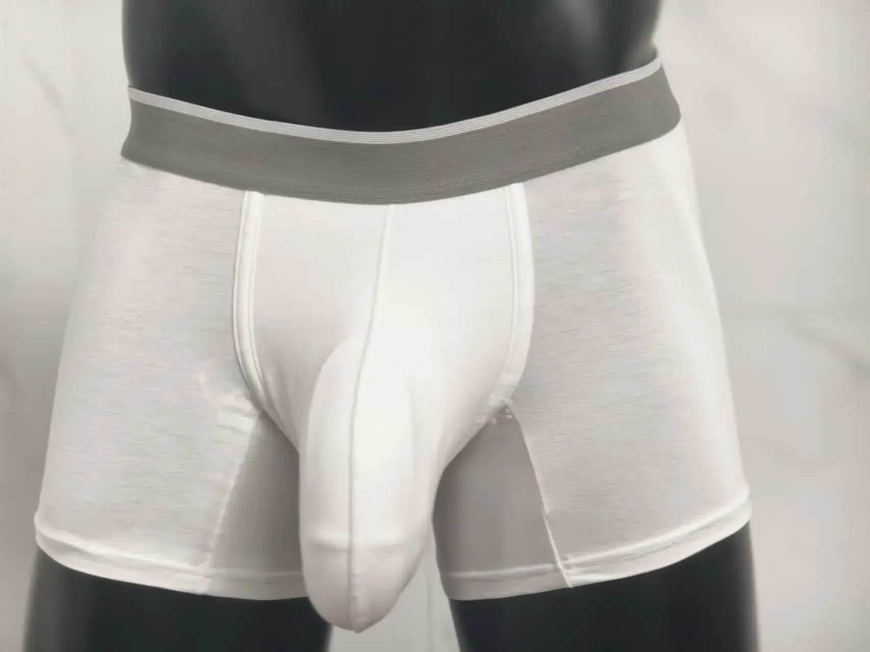 พรีเมี่ยมผู้ชาย Modal Boxer กางเกงกระเป๋าใหญ่ชุดชั้นในขนาดใหญ่พิเศษ Bulge Enhancing Breathable Cooling น้ำหนักเบา Mens Boxers Pantie — image 8