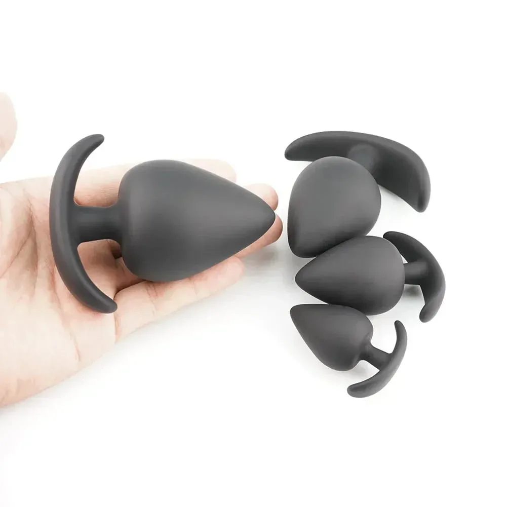Cheap 4 Size Silicone Big Butt Plug Anal Sex Toys for Adults Men Woman Underwear Buttplug Dildo Masturbador Anus Dilatador — image 2