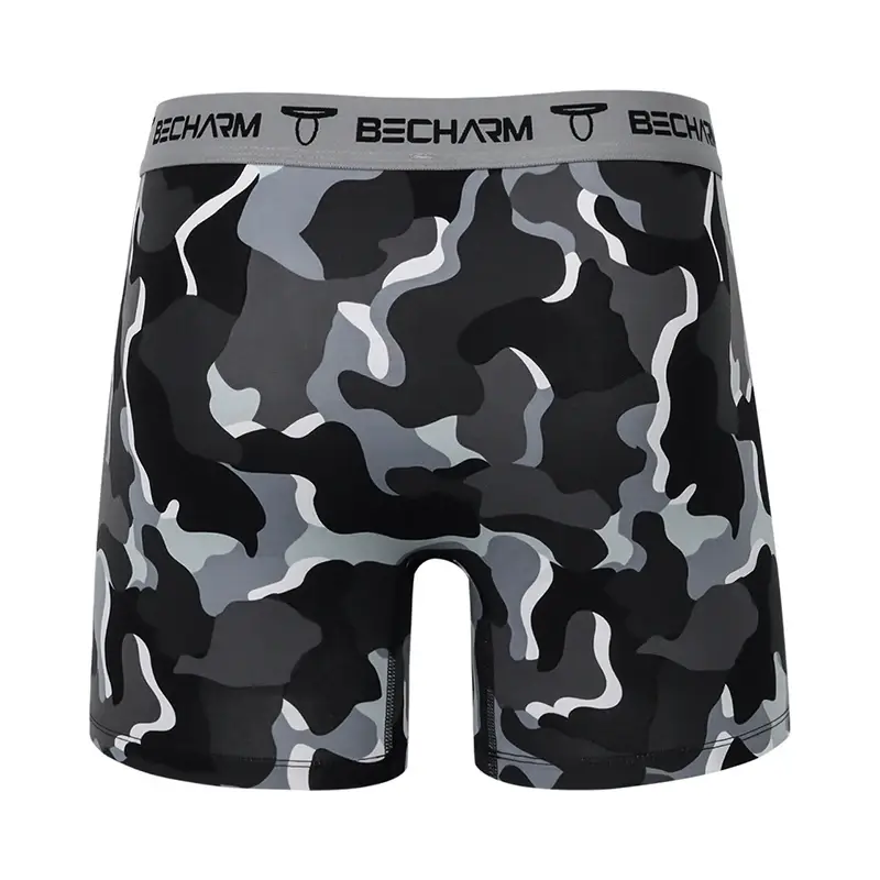 Nova calcinha masculina boxers shorts camo elasticidade macia tamanho grande conjunto de cuecas masculinas boxer homem sexy roupas curtas — image 3