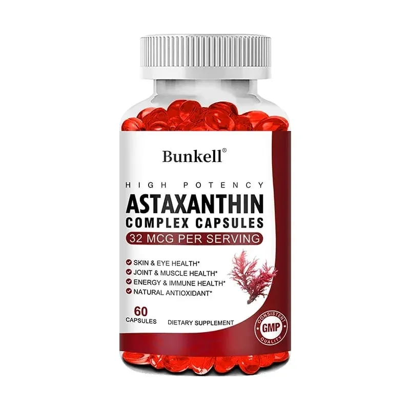 Antarctische krillolie 120 mg astaxanthine 32 mcg capsules (EPA DHA) ondersteunen gewrichts- en huidimmuniteit Cardiovasculaire gezondheid